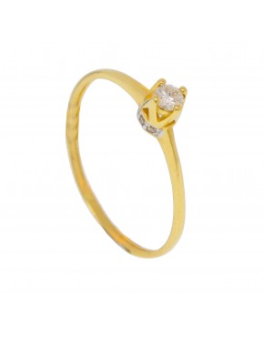 Anel solitário de coroa - 0029201  Anel solitário de coroa - 0029201